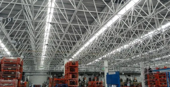 大安水泥厂网架安装